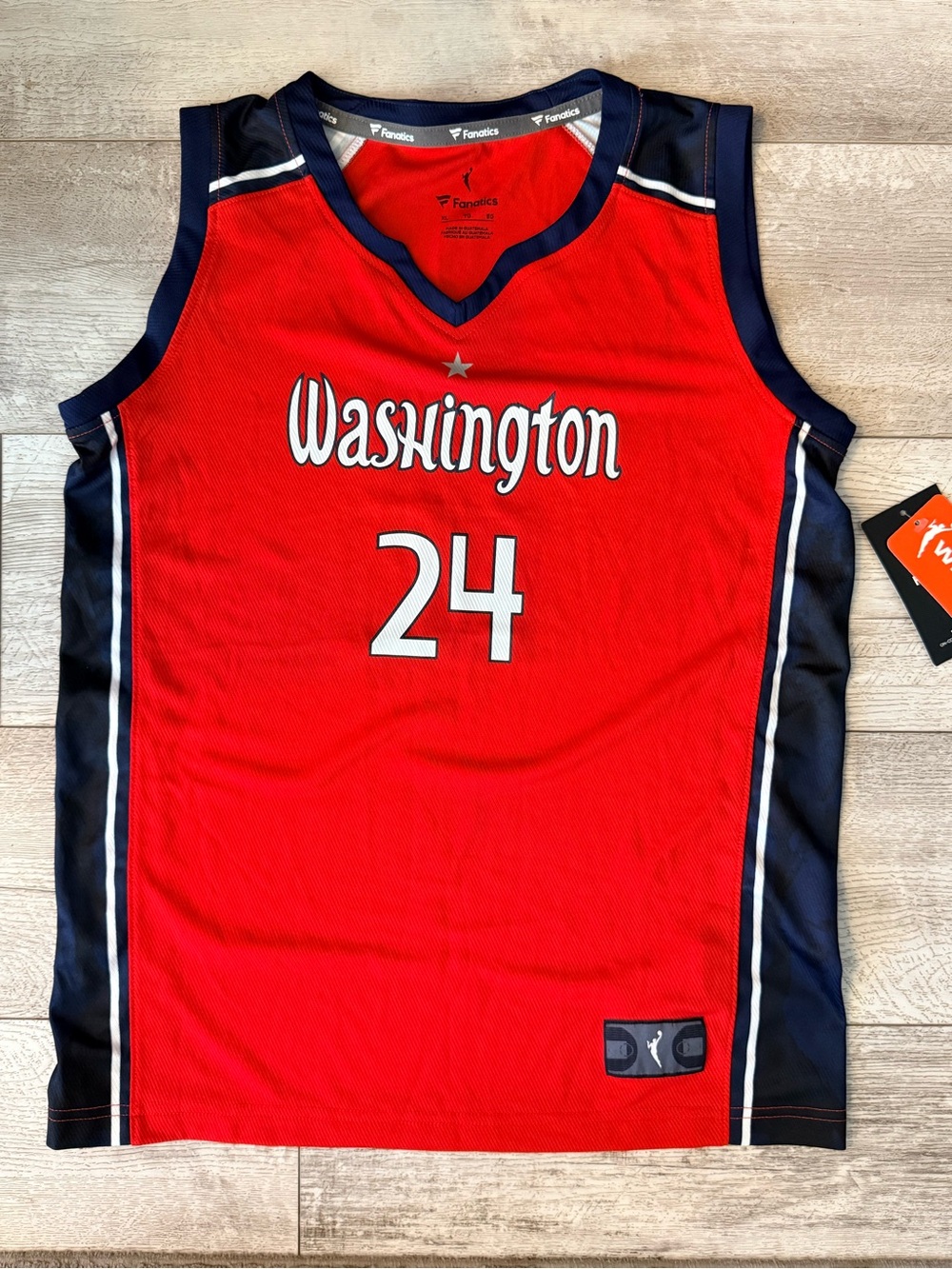 Fanatics Aaliyah Edwards Washington Mystics #24 Jersey Youth XL Red WNBA NWT